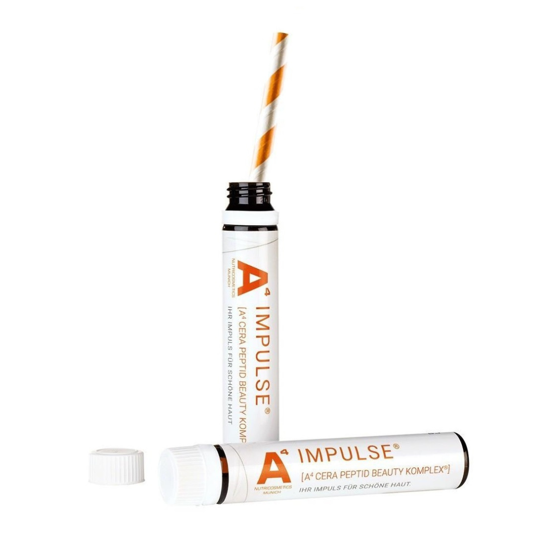 A4 Cosmetics IMPULSE Trinkampullen, Beauty Drink, Nutrikosmetik für schöne Haut