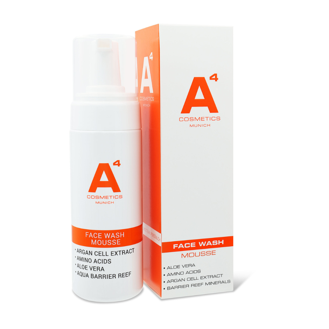 A4 Cosmetics Face Wash Mousse, Sanftes Reinigungsmousse, Pflegende Hautreinigung