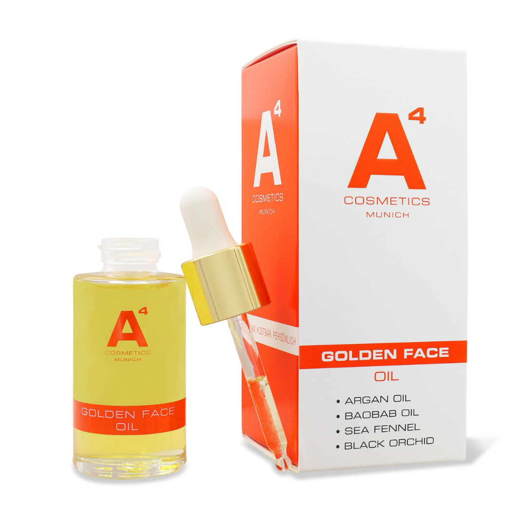 A4 Cosmetics Golden Face Oil, Luxurious Face Oil, Anti-Aging Skin Care