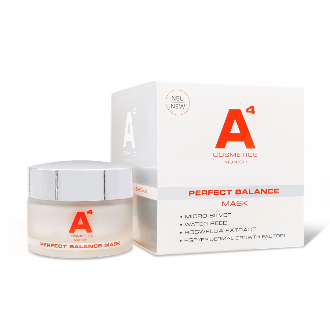 A4 cosmetics Perfect Balance Mask, Beruhigende Gesichtsmaske, Intensive Pflege für ölige Haut