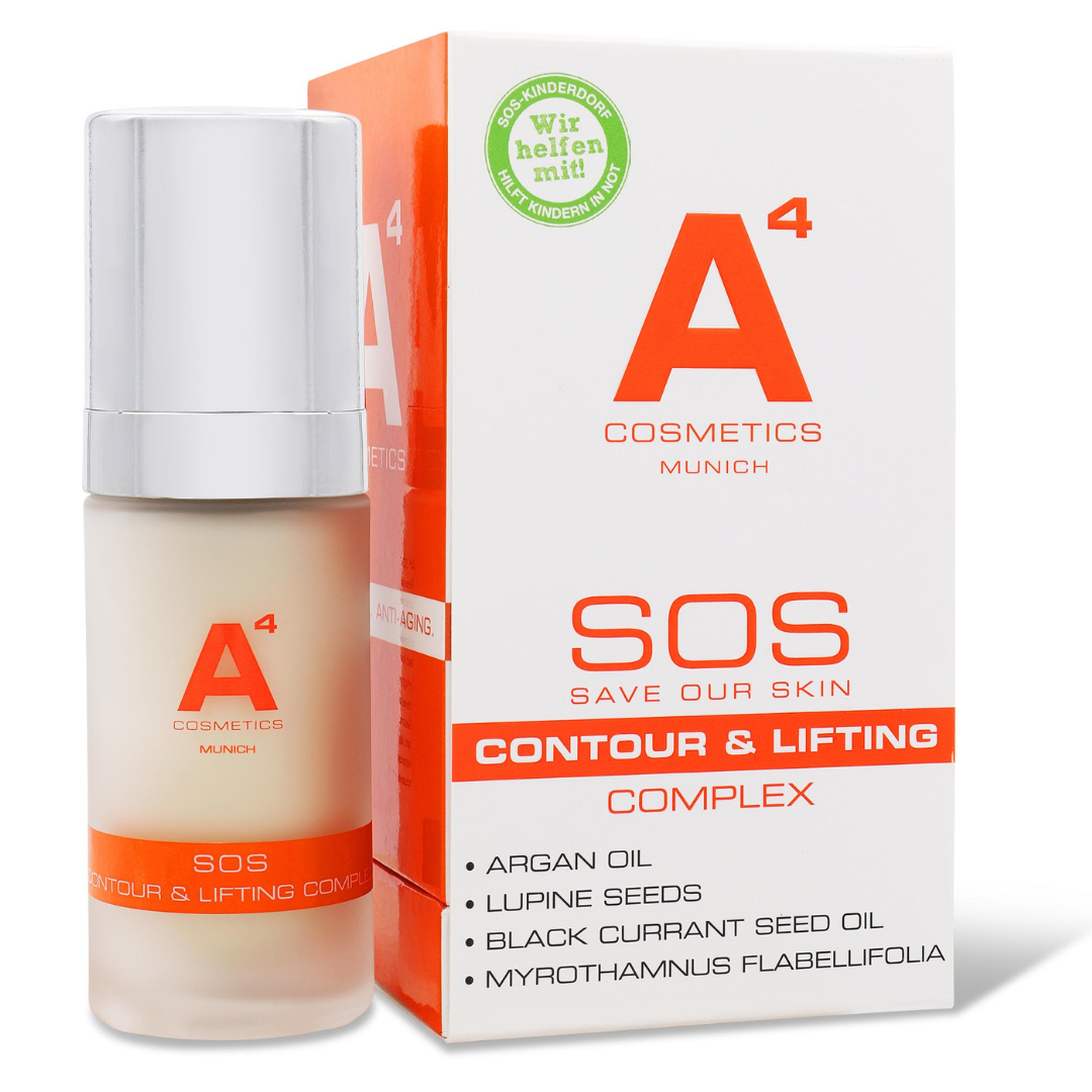 A4 Cosmetics SOS Contour & Lifting Complex, Hochdosierte Liftingpflege, Natürliche Gesichtskonturierung