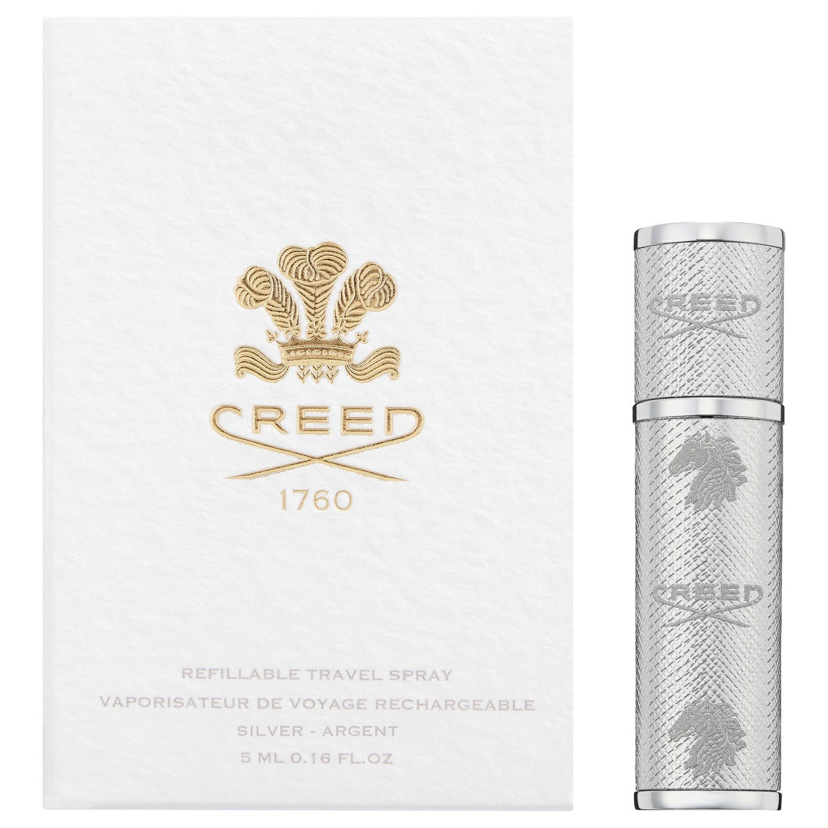 Creed Refillable Travel Spray Silver