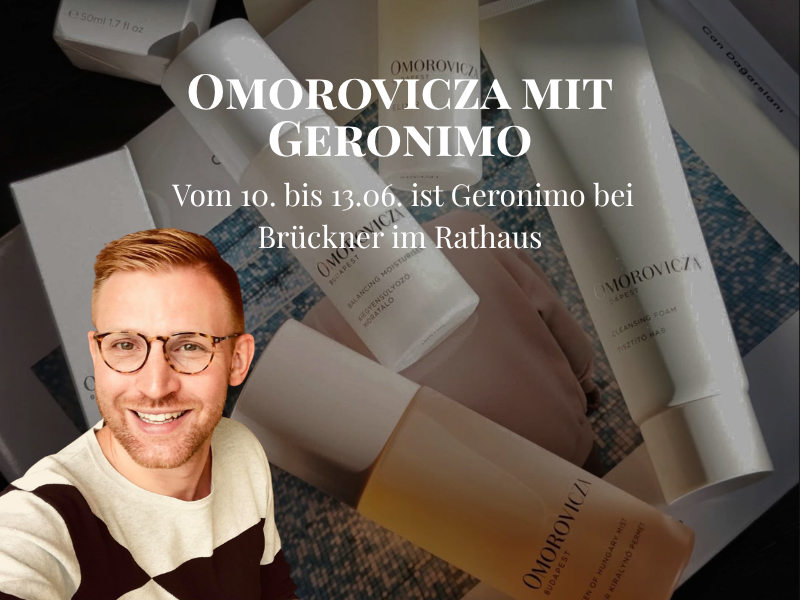 Omorovicza mit Geronimo bei Brückner am Rathaus