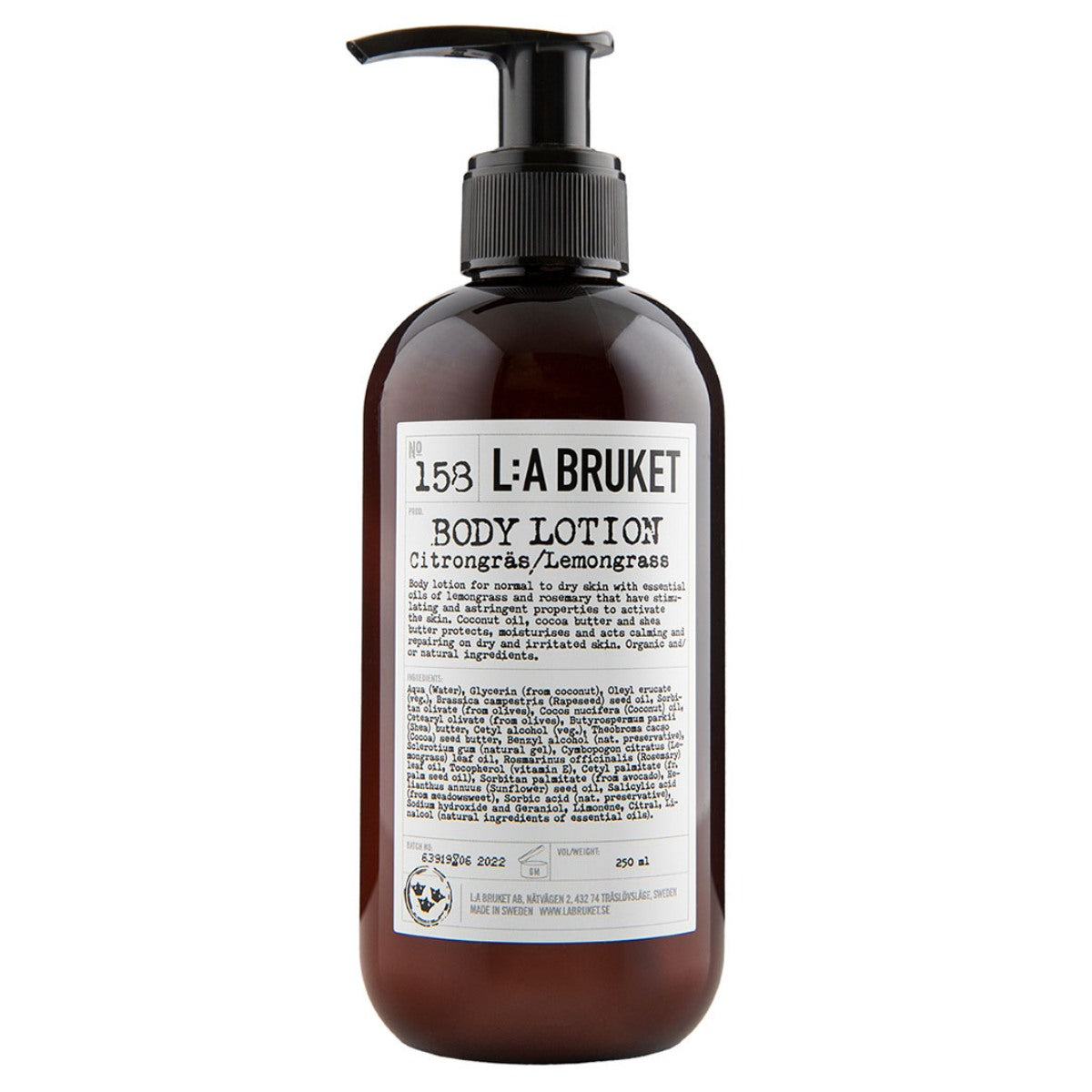 L:A Bruket Body Lotion Lemongrass