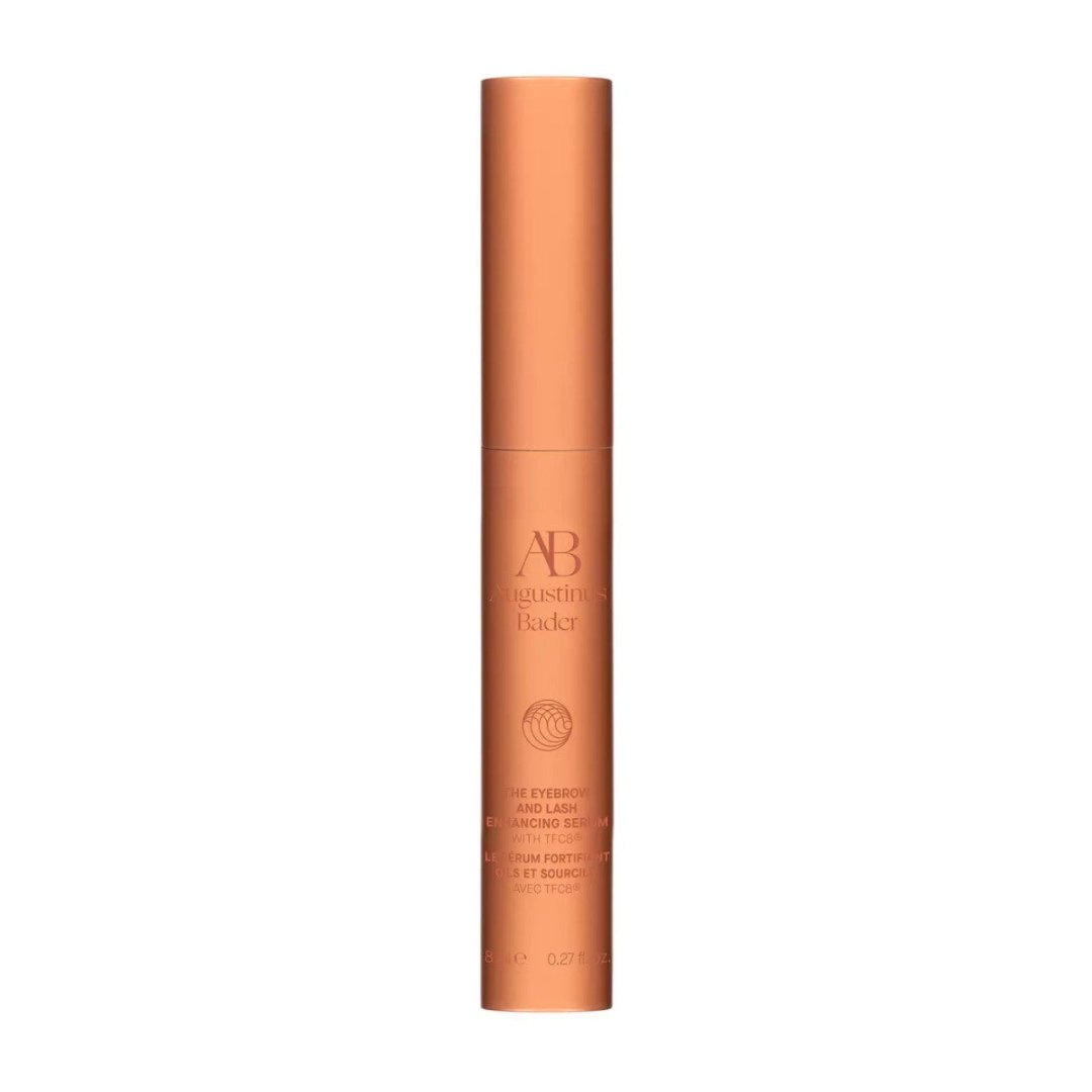 Augustinus Bader Eyebrow & Lash Enhancer Serum Anwendung, Vorher und Nachher Wimpern und Brauen, Natürliche Wimpern- und Brauenpflege