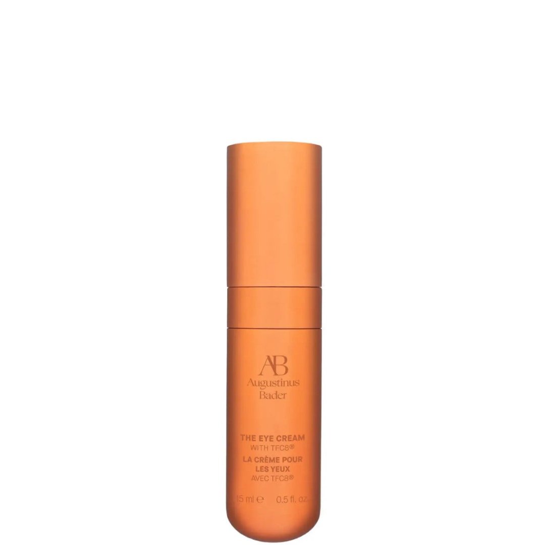Augustinus Bader Anwendung von The Eye Cream, Vor und nach der Anwendung von The Eye Cream Refill, Textur von The Eye Cream