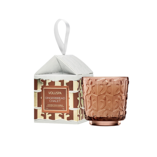 Voluspa Gingerbread Chalet Pedestal Ornament Product