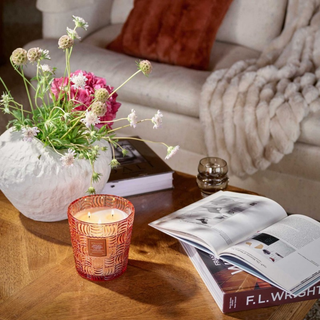 Voluspa Spiced Pumpkin Latte Dreidocht Glas Mood