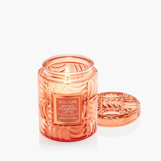 Voluspa Spiced Pumpkin Latte Glas klein Product - Box