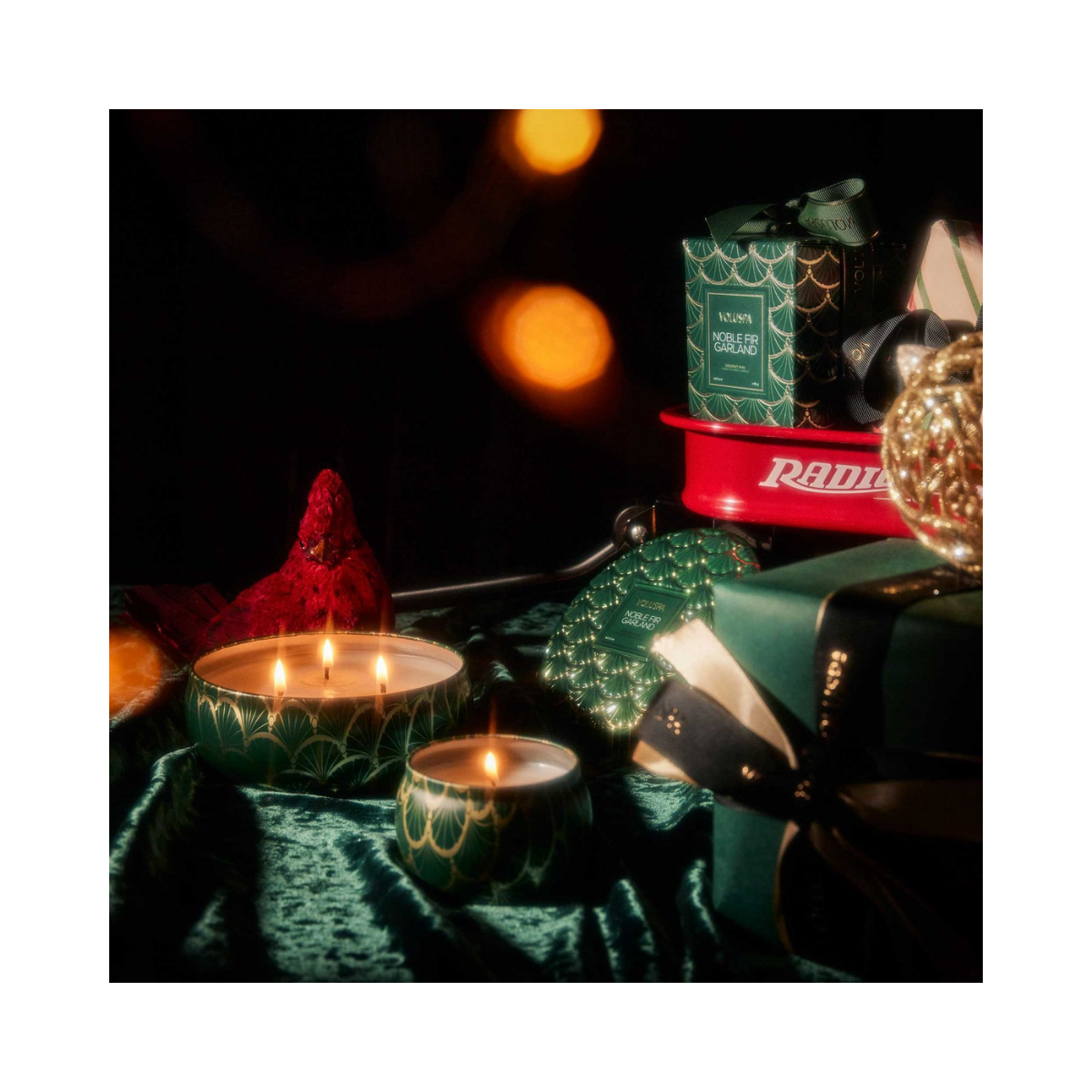 Noble Fir Garland Dreidocht Metall