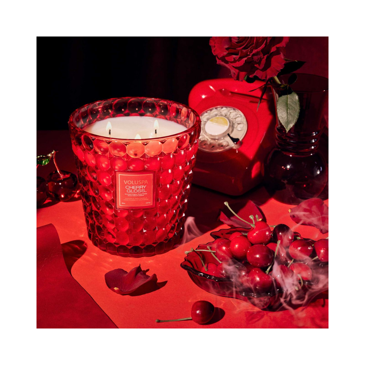 Cherry Gloss Dreidocht Glas