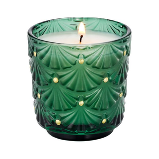 Noble Fir Garland Pedestal Glas