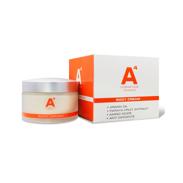 A4 Cosmetics Body Cream, Nährende Körpercreme, Feuchtigkeitsspendende Hautpflege
