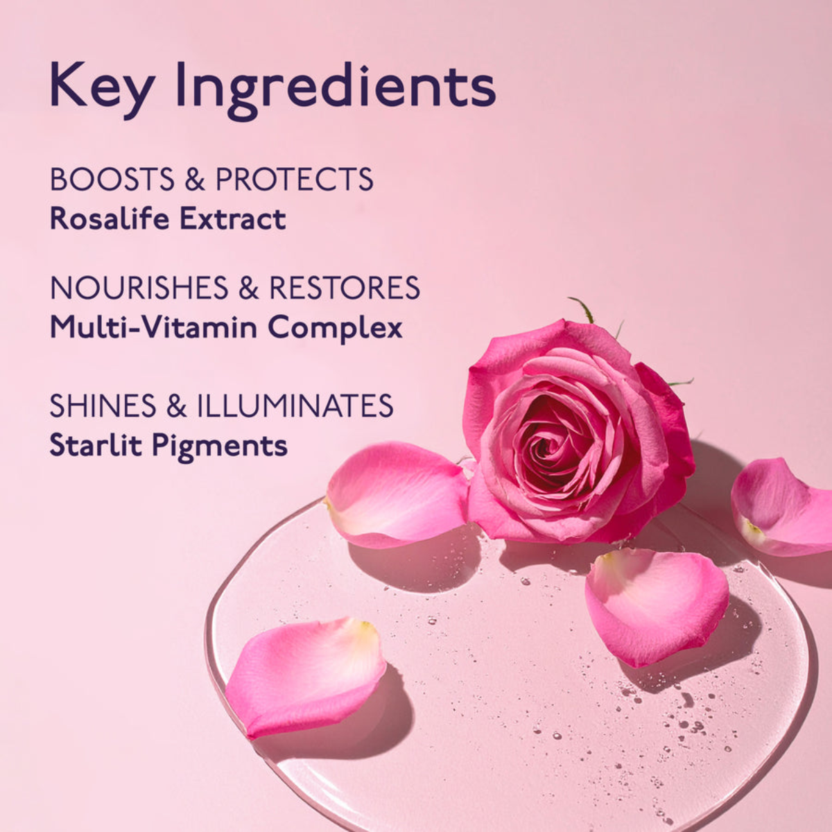 Baume de Rose Lip Oil Serum Crystal Rose