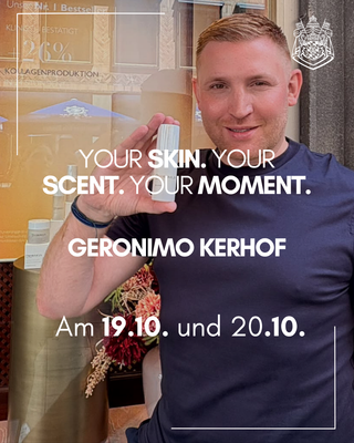 Your Skin. Your Scent. Your Moment mit Geronimo Kerhof