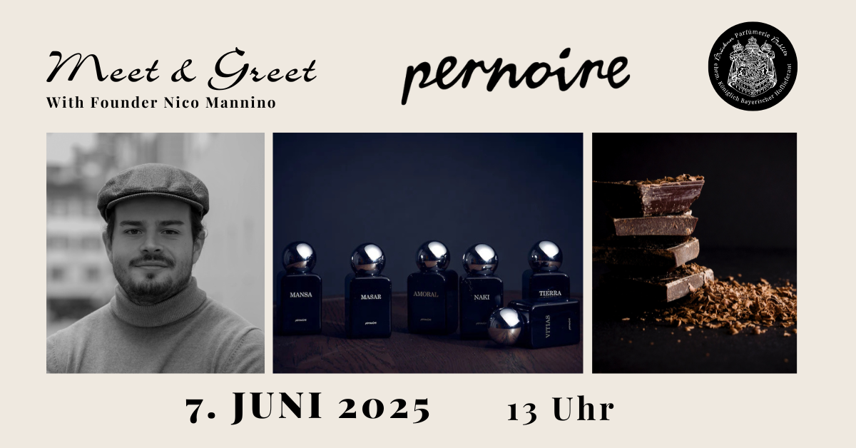 PERNOIRE Meet & Greet mit Founder Nico Mannino am 7.6.2025 um 13 Uhr