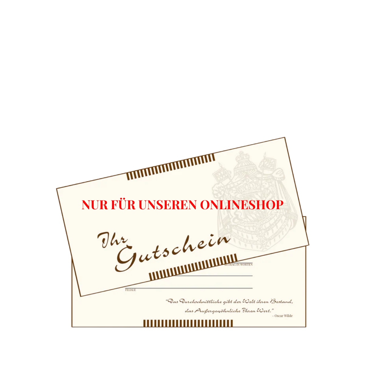 Geschenkgutschein zum Drucken für den Onlineshop