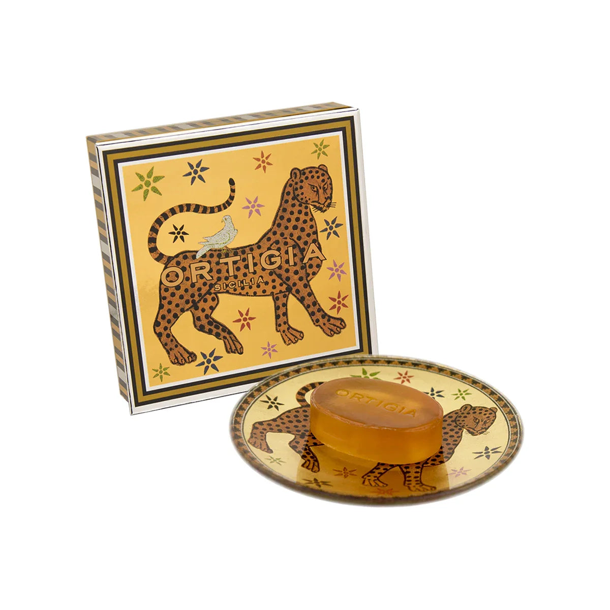 Ambra Nera Glass Plate & Soap