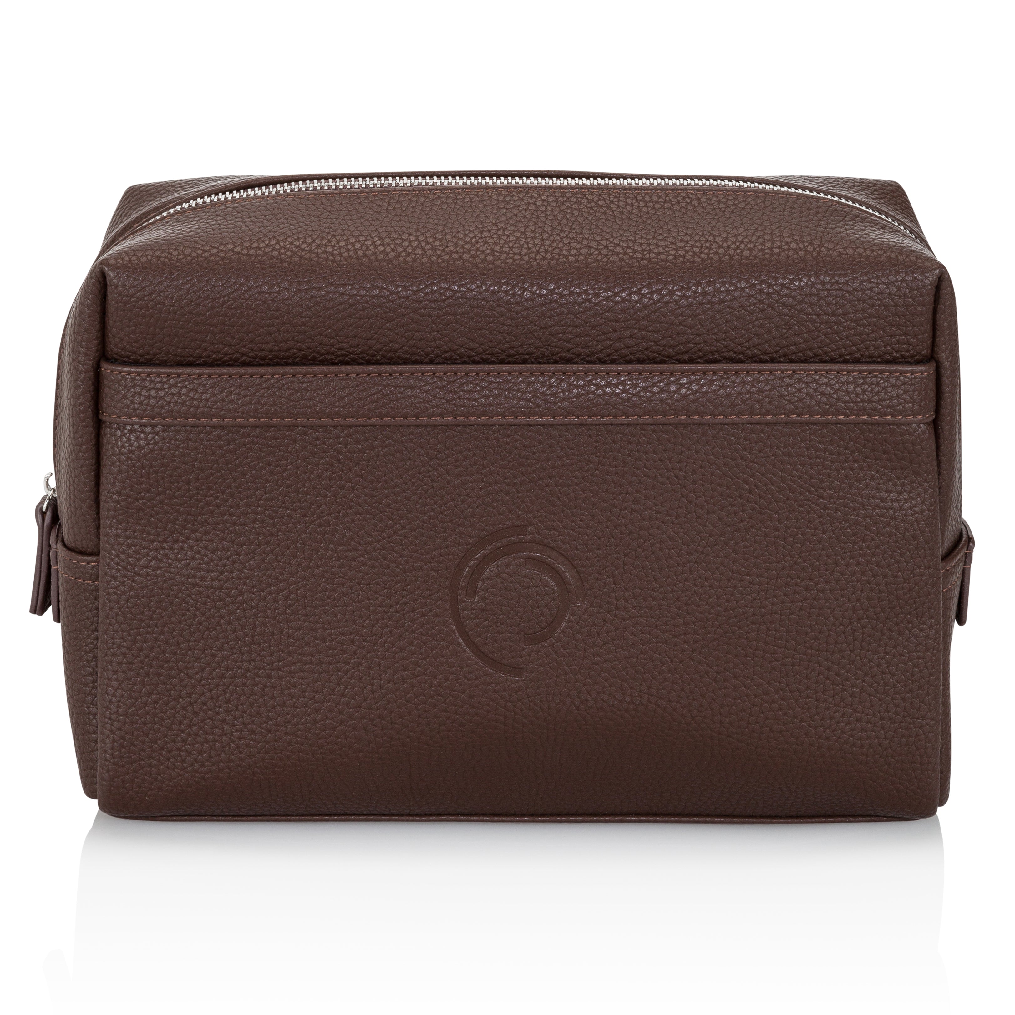 2 in 1 Kulturtasche braun