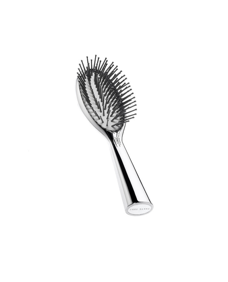 Chromed Hairbrush Reisebürste