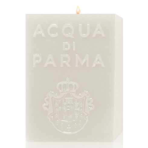 Cube Candle Clove white