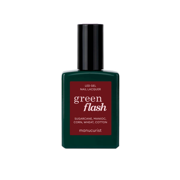 Green Flash Nail Colour Red Hibiscus