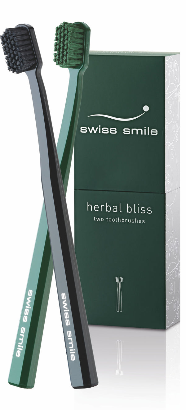 Herbal Bliss 2 Toothbrushes Sensitive Soft Zahnbürsten