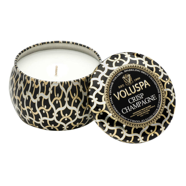 Crisp Champagne Kerze klein Metall